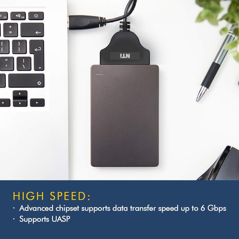 Nti مجموعة استنساخ NTI | الإصدار 6 الجديد من برنامج استنساخ NTI | الأفضل لترقيات SSD و HDD | برنامج عبر التنزيل | محول SATA إلى USB متضمن لـ 2.5" SSD و HDD - Image 3